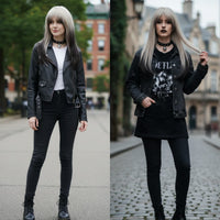 Multi-Color Straight Synthetic Wig for Women
