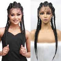 24" Afro Lace Front Human Hair Wig for Women - Image 1