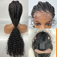 Curly Braided Synthetic Wig for Women - Image 3