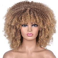 Black Curly Afro Synthetic Wig for Women - Image 3