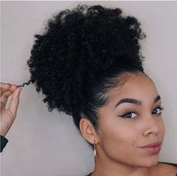 African American Gorgeous Black Afro Curly Hair Cap