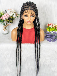 Braided Full Lace Human Hair Wig for Women - Image 1