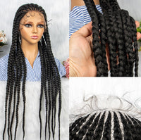 36" Braided Lace Front Synthetic Wig for Women - Image 2