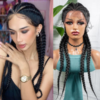 Braided Lace Front Synthetic Wig for Women - Image 1