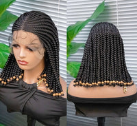 Braided Bob Lace Front Synthetic Wig for Women - Image 1