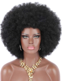 Hot Sale African American Gorgeous Big Afro Curly Black Wig