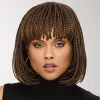 Short Bob Synthetic Fiber Box Braid Wig