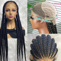 36" Braided Lace Front Synthetic Wig for Women - Image 3
