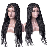 28" Braided Lace Front Synthetic Wig for Women - Image 1