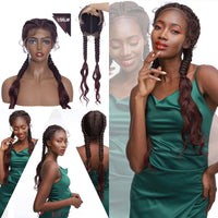 Braided Lace Front Synthetic Wig for Women - Image 2