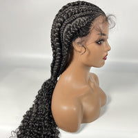 Curly Braided Synthetic Wig for Women - Image 4