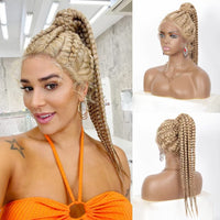 Braided Lace Front Synthetic Wig for Women - Image 1