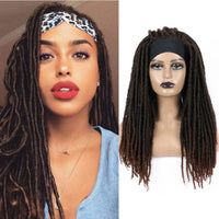 African Women Hijab Locs Synthetic Wig Dreadlock wig