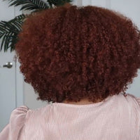 Hot Sale🔥 African American Gorgeous Red Brown Afro Curly Wig