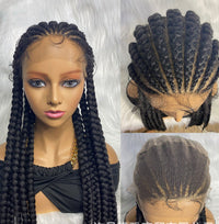 36" Braided Lace Front Synthetic Wig for Women - Image 1
