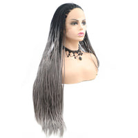 100% Hand Braided French Braids Lemonade Braid Wig