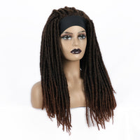 African Women Hijab Locs Synthetic Wig Dreadlock wig