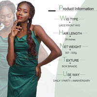Braided Lace Front Synthetic Wig for Women - Image 11