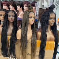 100% Hand-Braided Synthetic Full Lace Braided Wigs