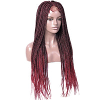 28" Braided Lace Front Synthetic Wig for Women - Image 4