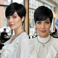 Multi-Color Pixie Cut Synthetic Wig for Women