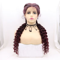 24inch Braid Hair Wig Synthetic Hair 360 Lace Wigs