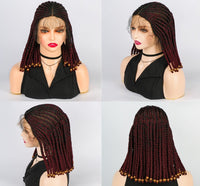 Braided Bob Lace Front Synthetic Wig for Women - Image 8
