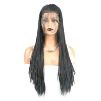 "Proud Of Your Coily" Unit 100% Braided Baby Hair Braid Front Lace Wig