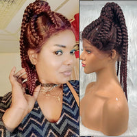 Braided Lace Front Synthetic Wig for Women - Image 2