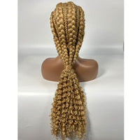 Curly Braided Synthetic Wig for Women - Image 9