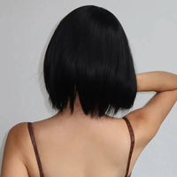 Black Straight Synthetic Wig for Women - Image 5