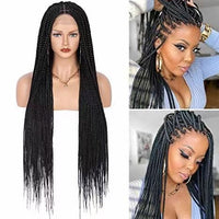100% Hand-Braided Synthetic Full Lace Braided Wigs