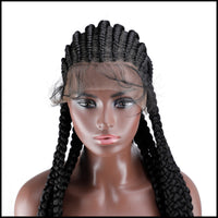 36" Braided Full Lace Synthetic Wig for Women - Image 2
