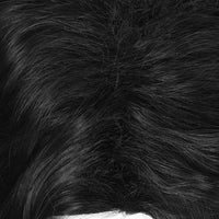 Men Synthetic Short Black Wave Curly Men Wig Anime Game Cosplay Fluffy Heat Resistant Wig for Daily Party