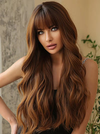 Light Brown Wig With Bangs
