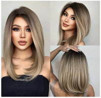 Platinum Blonde Synthetic Wig for Women - Image 1