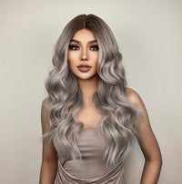 Grey Synthetic Wig for Women - Image 1