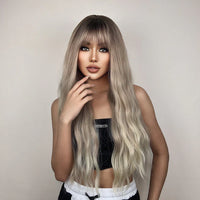 Blonde & Mixed Wavy Synthetic Wig for Women - Image 1