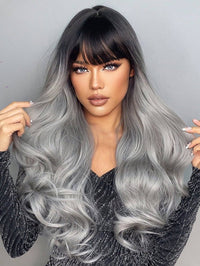 Long And Wavy Gray Wig