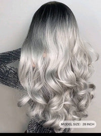 Long And Wavy Gray Wig
