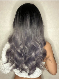 Grey Curly Synthetic Wig for Women - Image 3