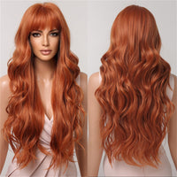 Orange Curly Synthetic Wig for Women - Image 2