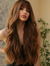 Light Brown Wig With Bangs