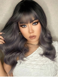 Grey Curly Synthetic Wig for Women - Image 1