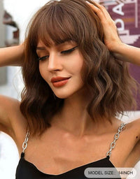 Brown Curly Synthetic Wig for Women - Image 3
