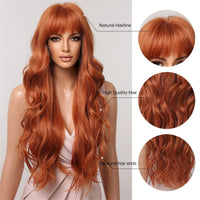 Orange Curly Synthetic Wig for Women - Image 3