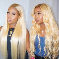 Peruvian 613 Blonde Colored Wig, Virgin 13x4 Transparent Lace Human Hair Wig, 100% Human Hair Lace Front