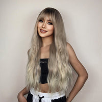 Blonde & Mixed Wavy Synthetic Wig for Women - Image 3