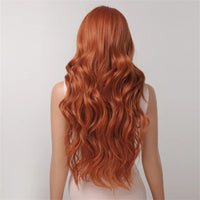 Orange Curly Synthetic Wig for Women - Image 4
