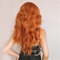 Orange Wavy Synthetic Wig for Women - Image 4